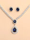 Shein- Rhinestone Decor Necklace & Earrings - Bustangi