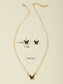 Shein - 3Pcs Butterfly Decor Jewelry Set - Bustangi