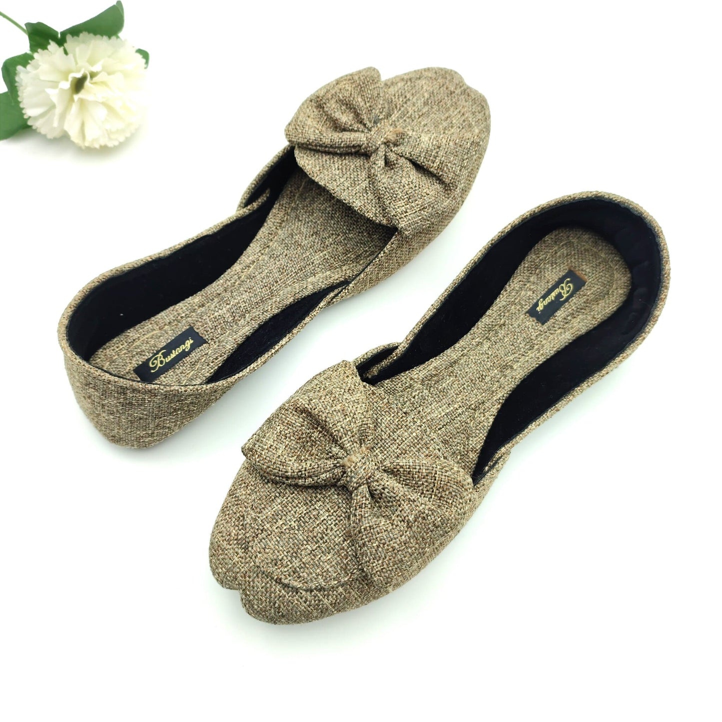 Walnut Bow Loafers