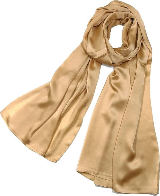 Golden Crinkle Silk Hijab