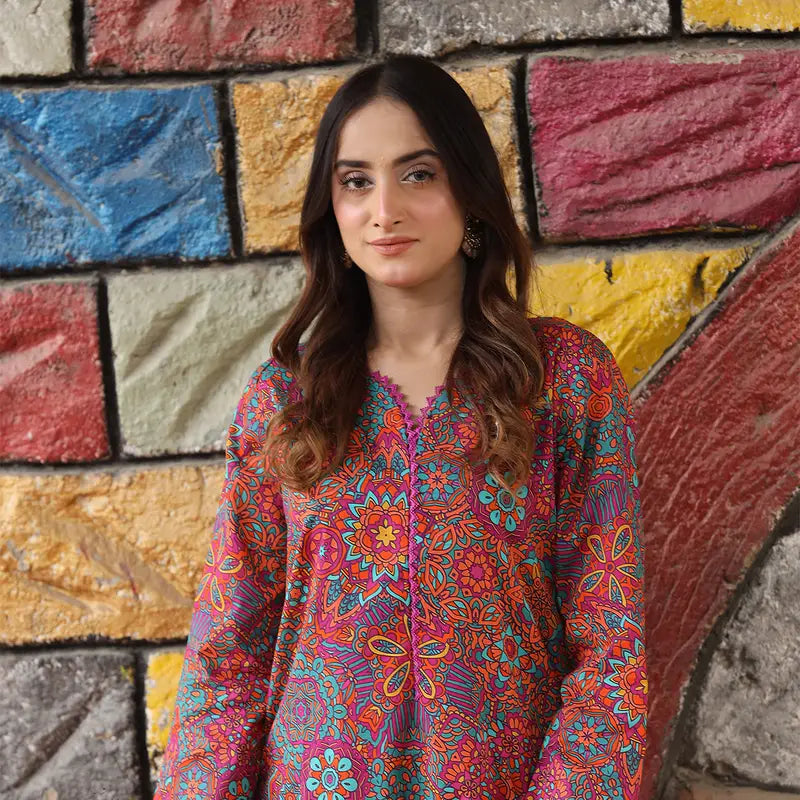 3PC Stitched Printed Lawn Suit