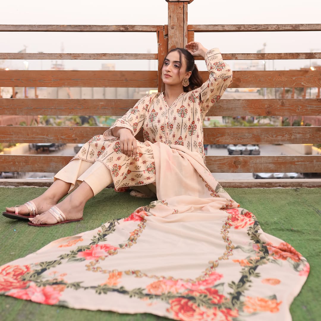 3PC Stitched Printed Lawn Suit