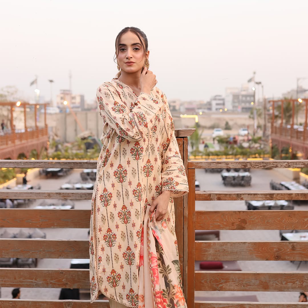 3PC Stitched Printed Lawn Suit