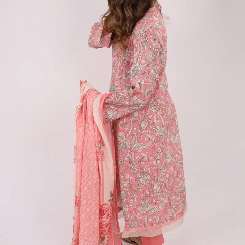 3PC Stitched Printed Lawn Suit
