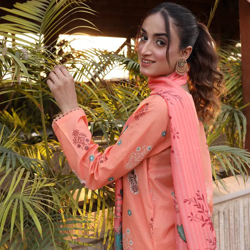 3PC Stitched Printed Lawn Suit