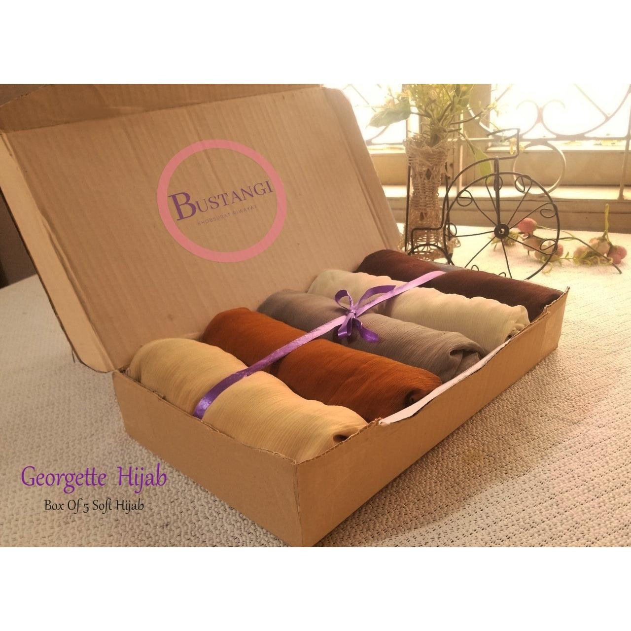 Georgette Hijab (Pack of 5) - Bustangi