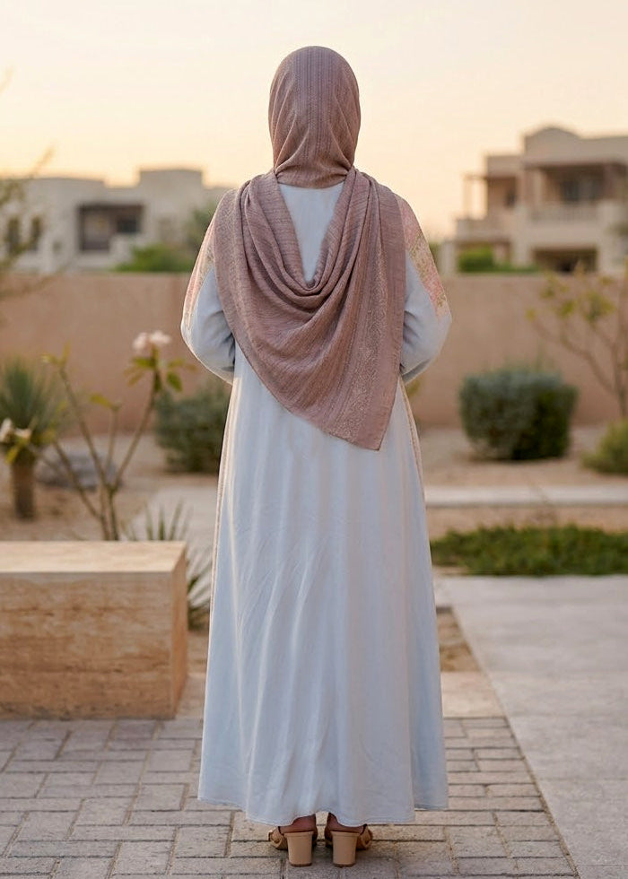 Pastel Chiffon Abaya