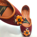 Yellow Floral Casual Khussa CK012 - Bustangi