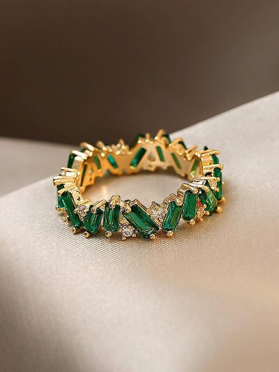 Shein- Zircon Decor Ring - Bustangi