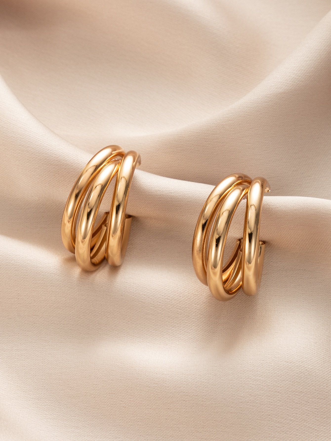 Shein- Open Hoop Earrings - Bustangi