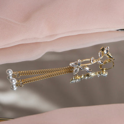 Shein- Rhinestone Drop Earrings - Bustangi