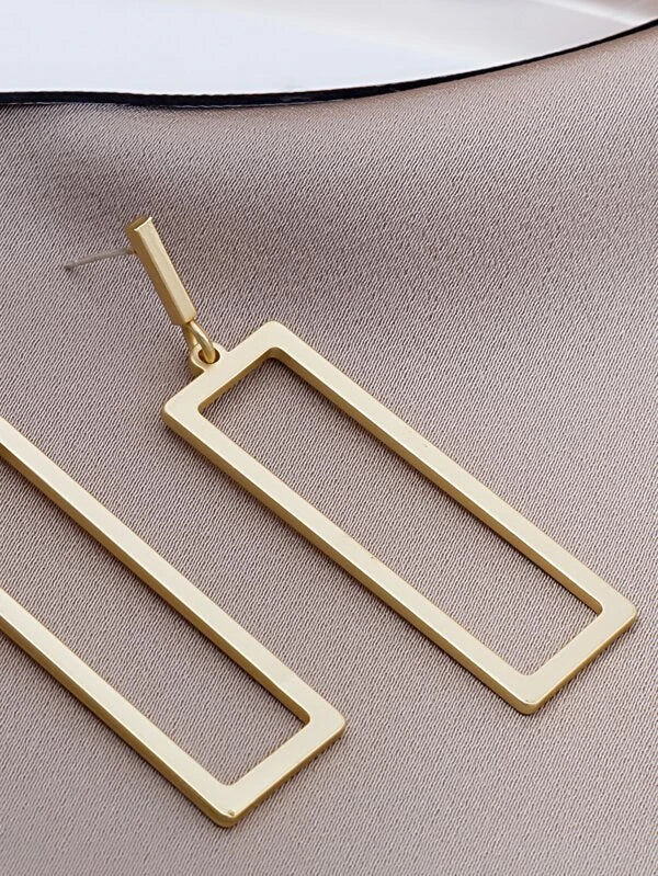 Shein - Simple Geometric Earrings - Bustangi