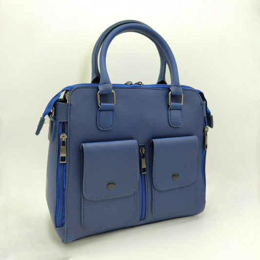 Blue Multiple Pockets Bag