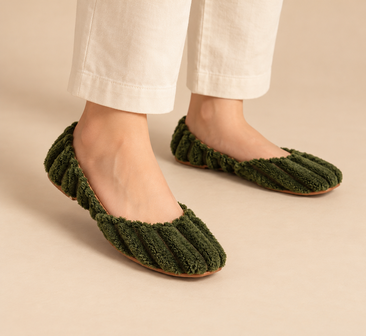 Cloud Sole- Green | Casual Khussa