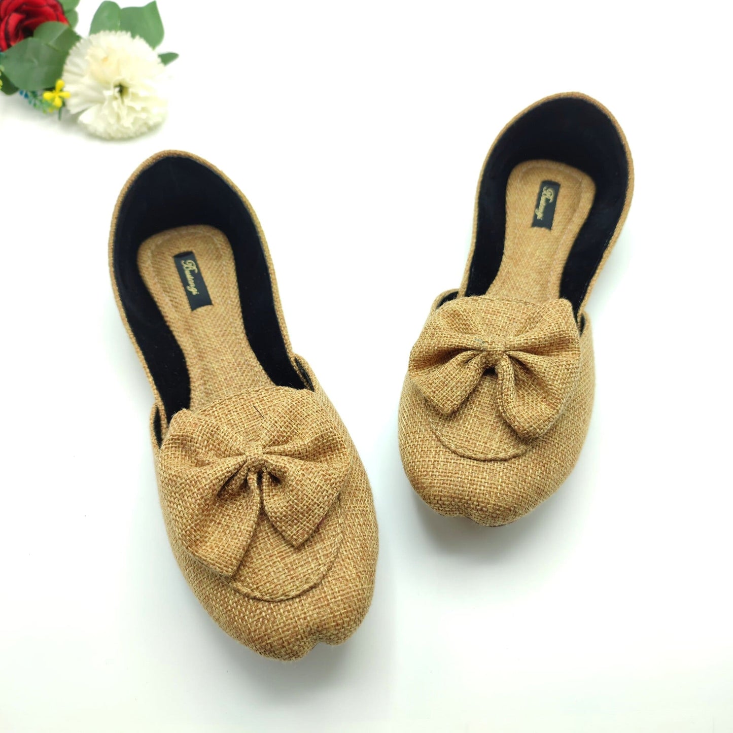 Camel Bow Loafers