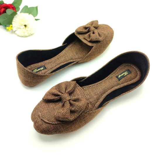 Brown Bow Loafers
