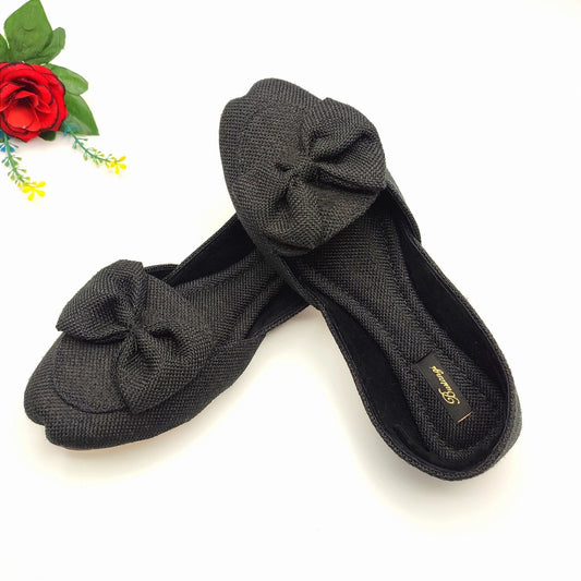 Black Bow Loafers