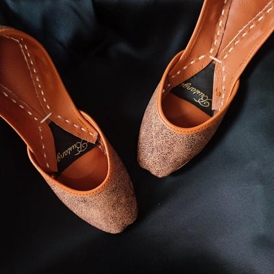 Brown Denim Casual Khussa CK016 - Bustangi