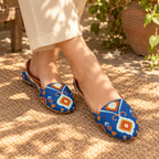 Blue Ikat | Khussa Loafer