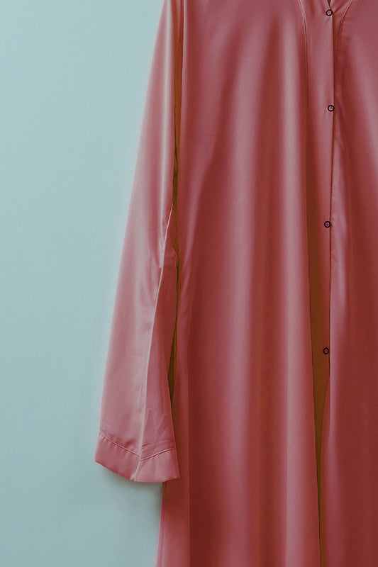 Tea Pink Abaya - Bustangi