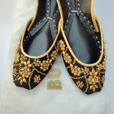 Shahi Black Women Khussa E009 - Bustangi