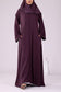 Dark Purple Abaya