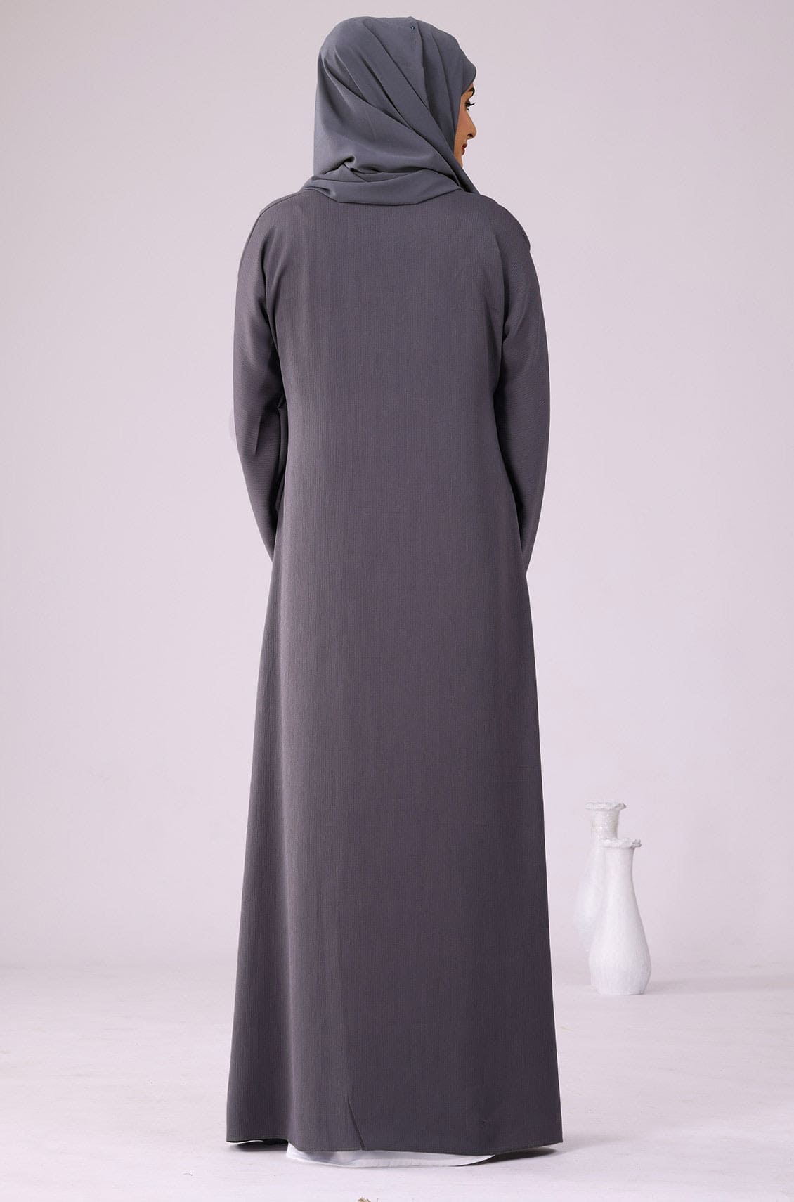 Grey Abaya