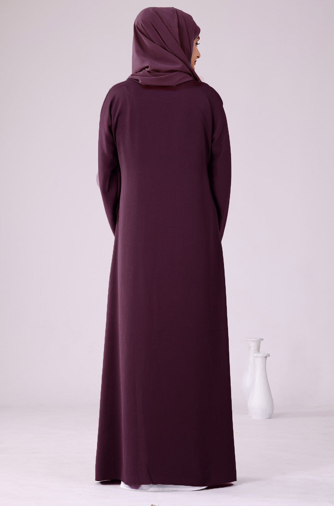 Dark Purple Abaya