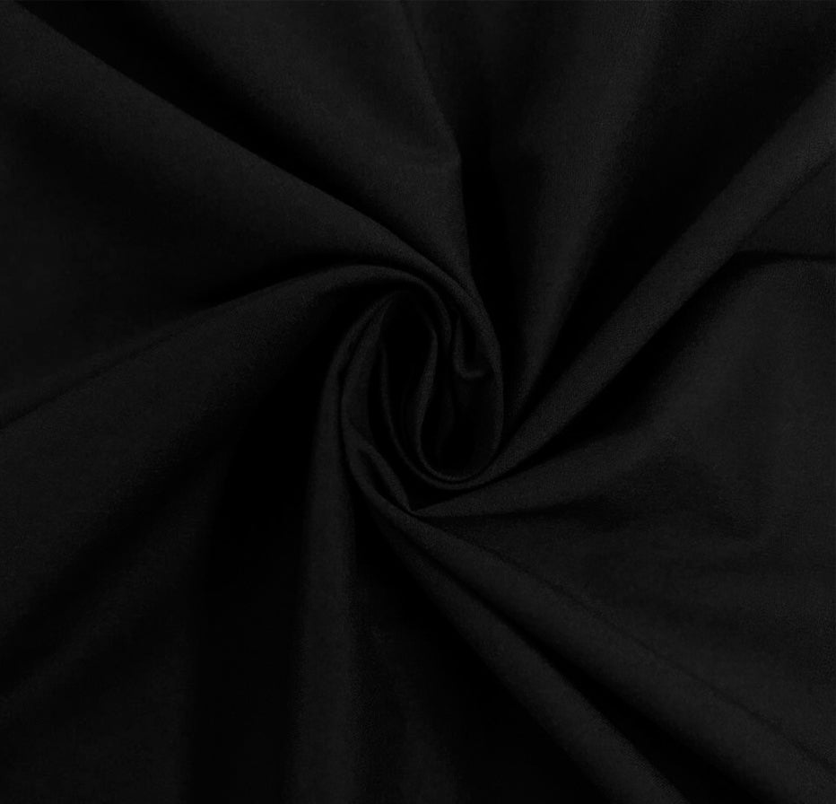 Black Unstitched Cambric Trouser - Bustangi