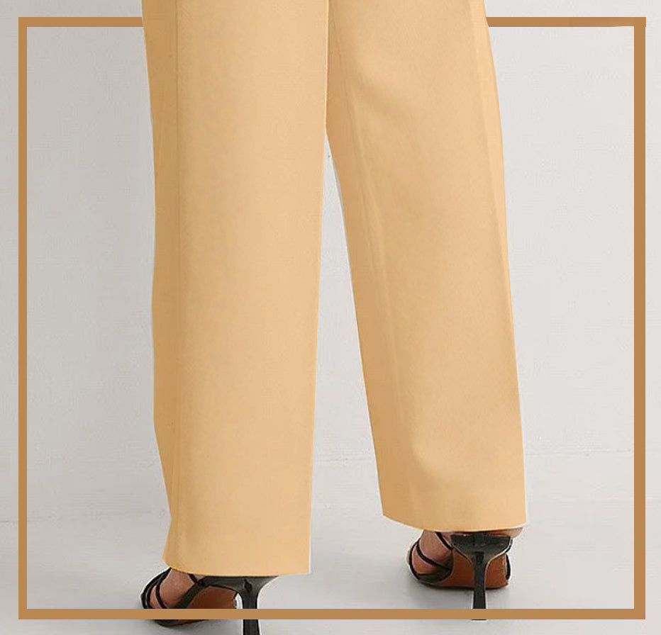 Khaki Unstitched Cambric Trouser - Bustangi