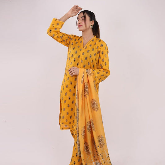 3PC Stitched Printed Lawn Suit