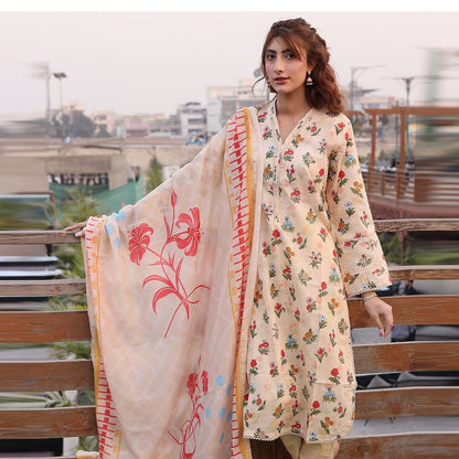 3PC Stitched Printed Lawn Suit
