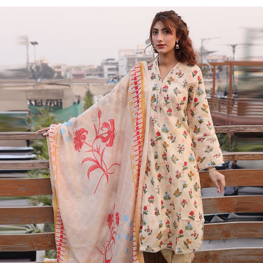 3PC Stitched Printed Lawn Suit
