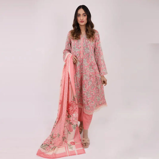 3PC Stitched Printed Lawn Suit