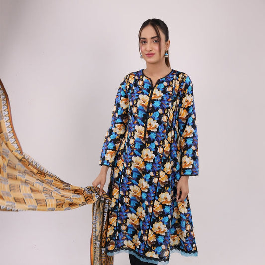 3PC Stitched Printed Lawn Suit