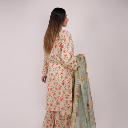 3PC Stitched Printed Lawn Suit