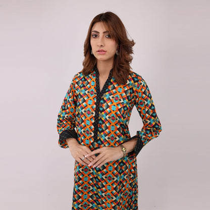 3PC Stitched Printed Lawn Suit