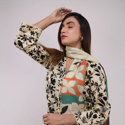 3PC Stitched Printed Lawn Suit