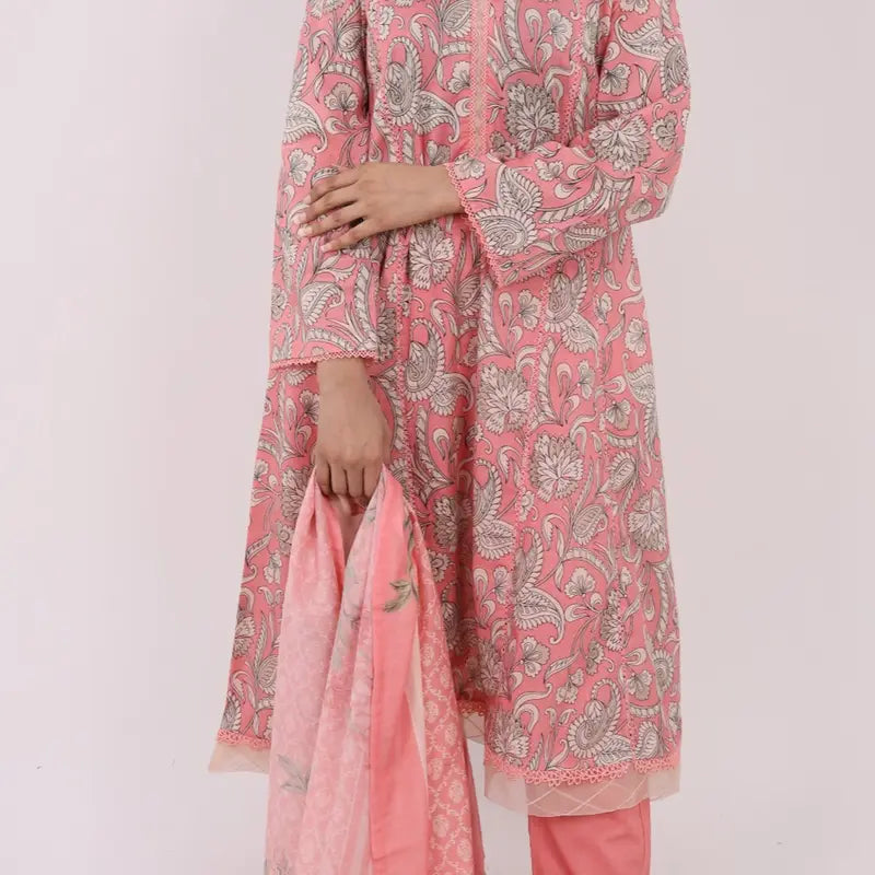 3PC Stitched Printed Lawn Suit