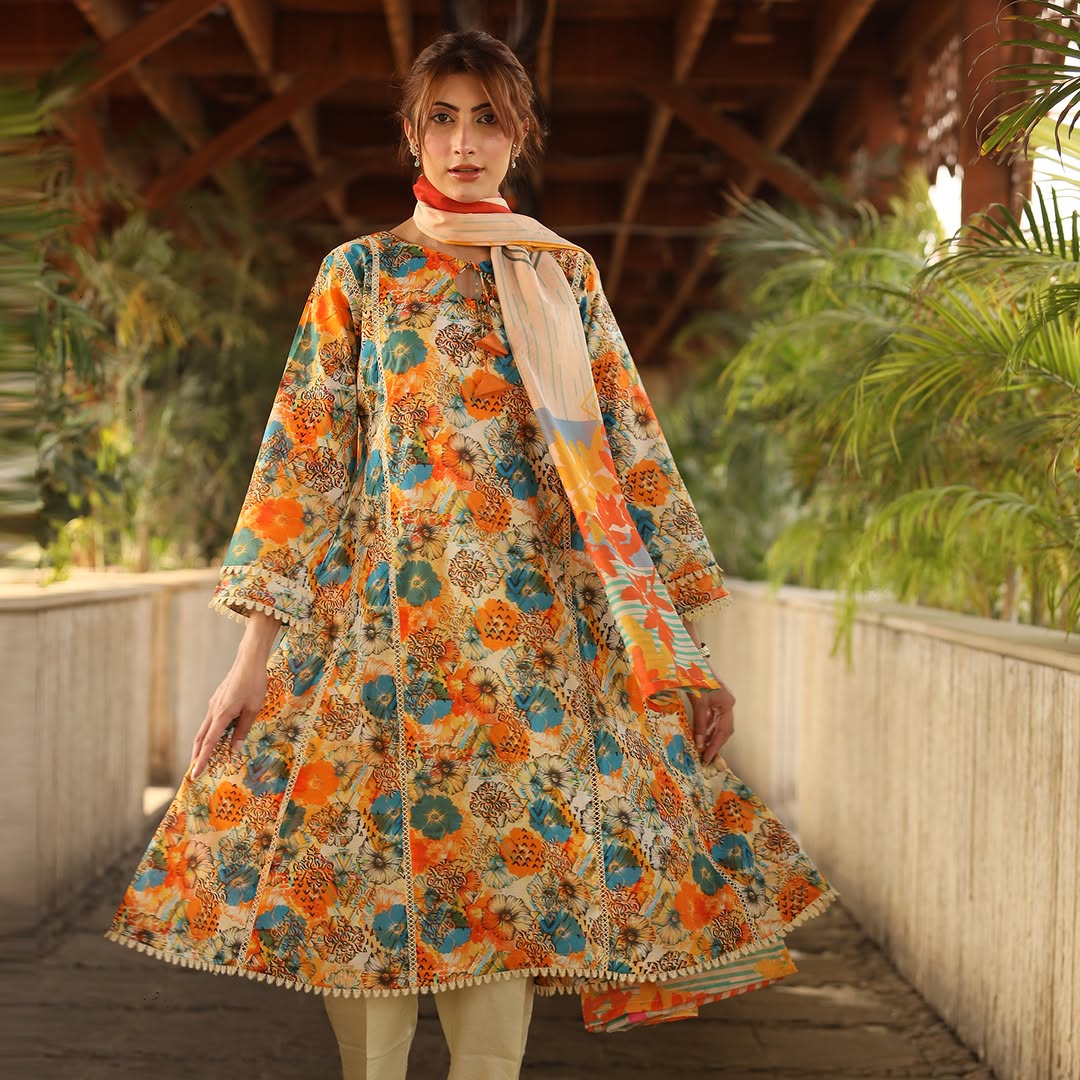 3PC Stitched Printed Lawn Suit