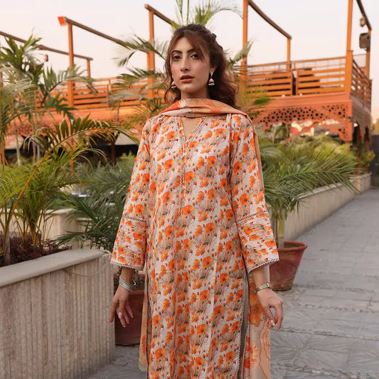3PC Stitched Printed Lawn Suit