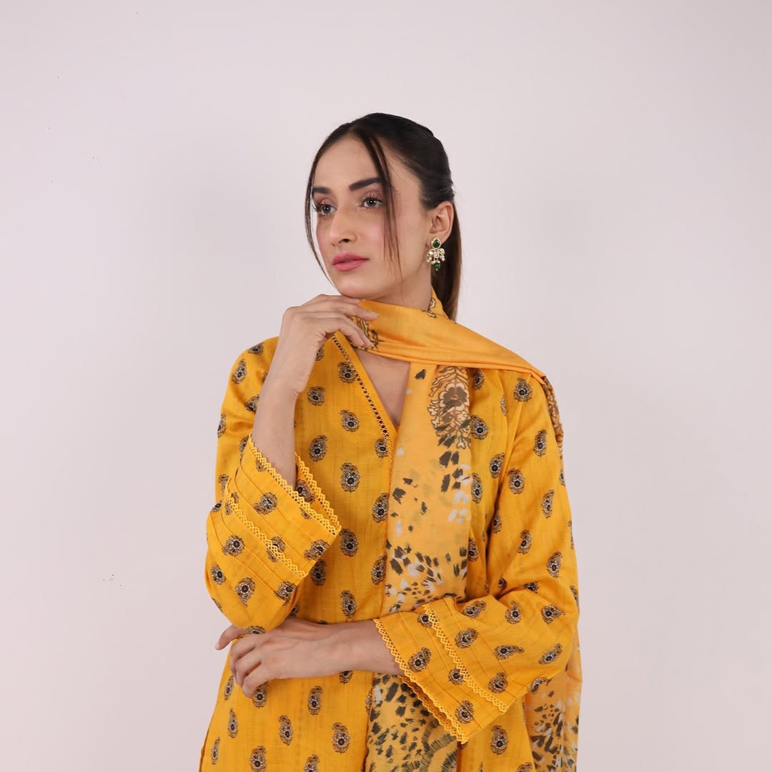 3PC Stitched Printed Lawn Suit