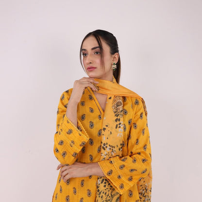 3PC Stitched Printed Lawn Suit