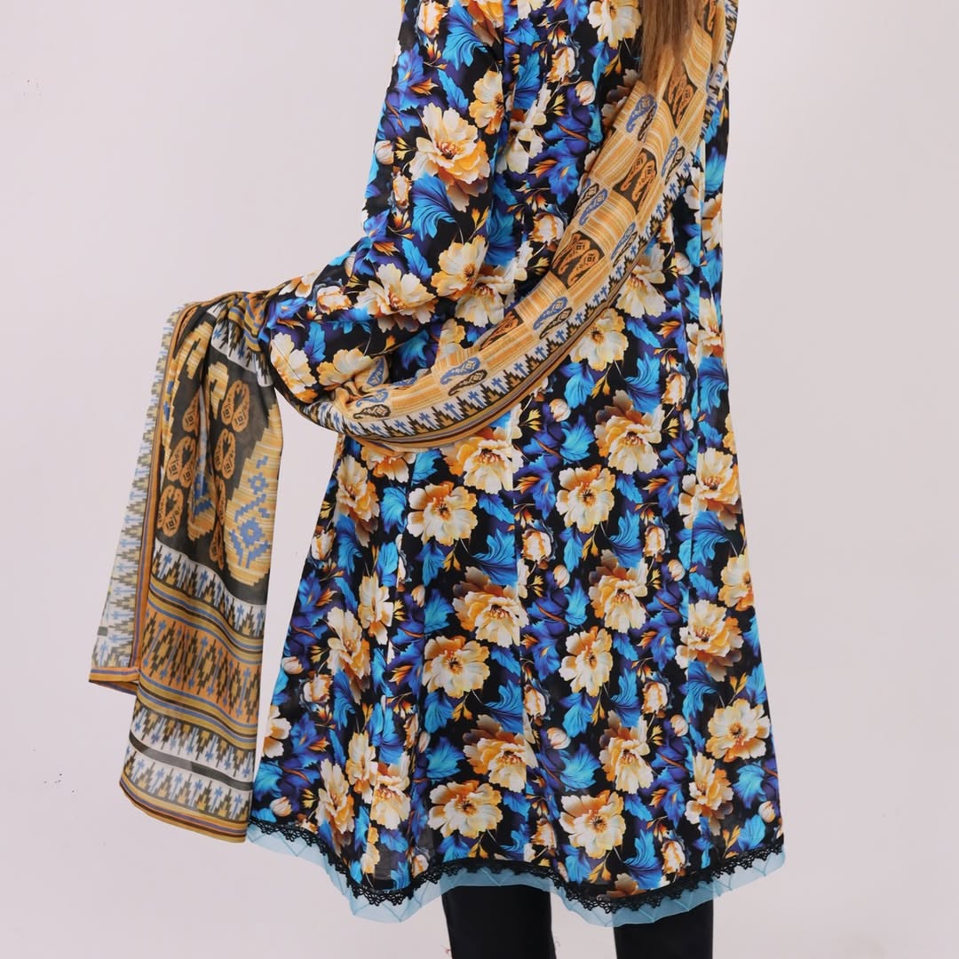 3PC Stitched Printed Lawn Suit