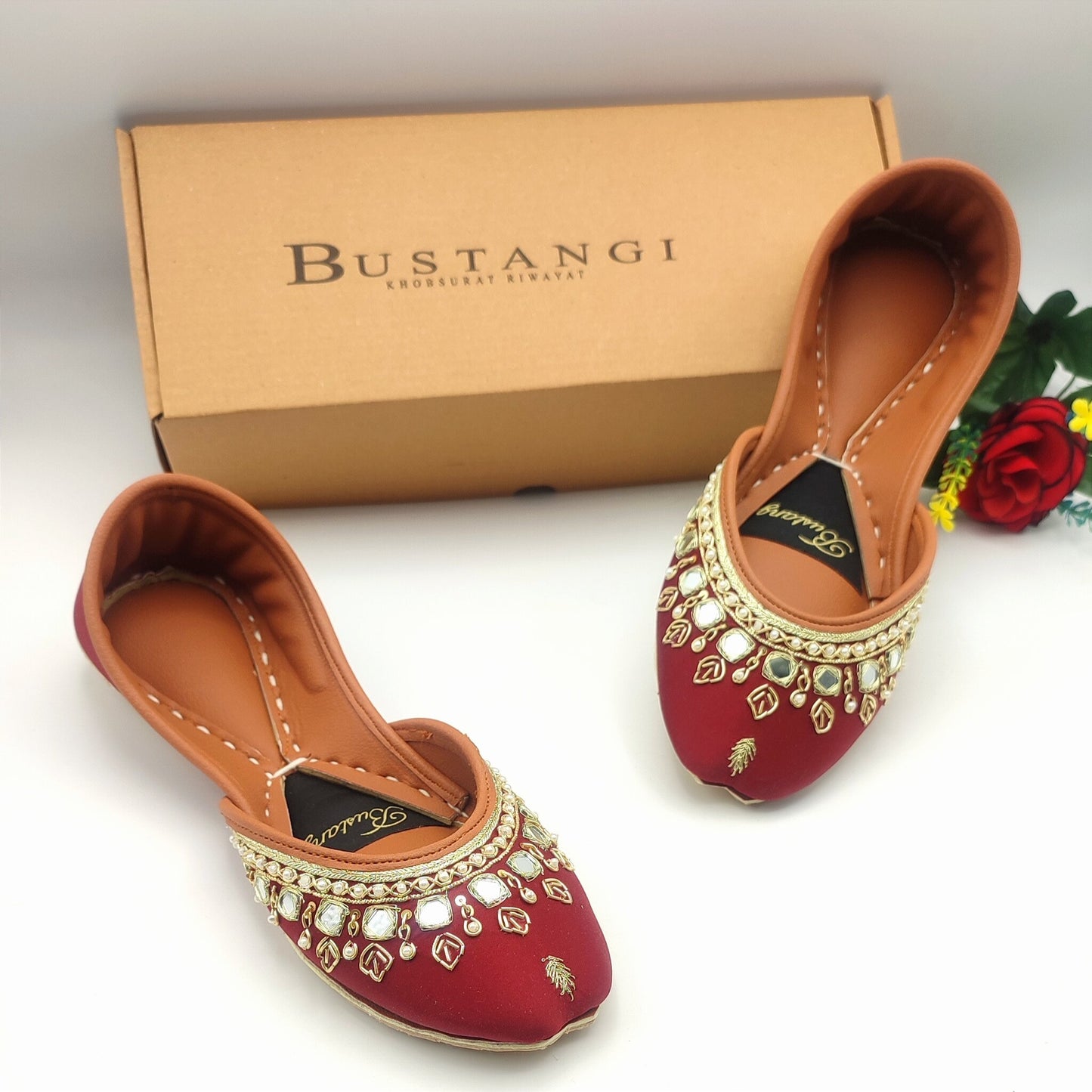 Anarkali - Maroon - Bustangi