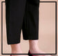 Black Unstitched Cambric Trouser - Bustangi