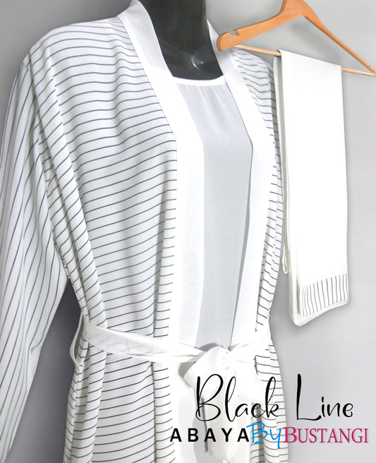 Black Line Abaya