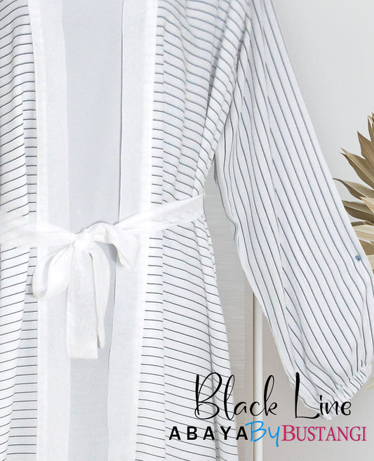 Black Line Abaya