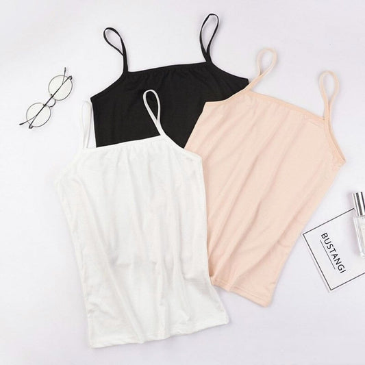Pack of 3 cotton camisoles by Bustangi - Bustangi
