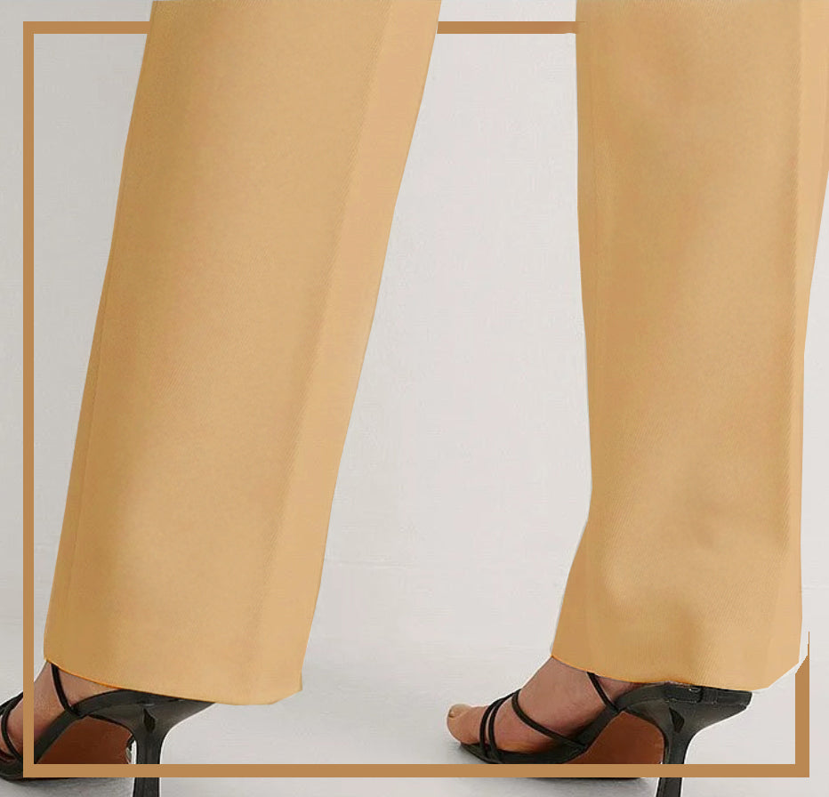 Khaki Unstitched Cambric Trouser - Bustangi